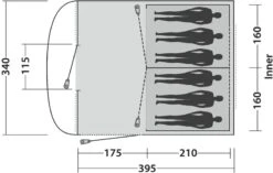 Easy Camp Edendale 600 Tunneltent 6 Persoons - Grijs -Camping Verkoop 1278 1900 88606f57 e3cb 4c30 8898 4536f255e167 1280x960