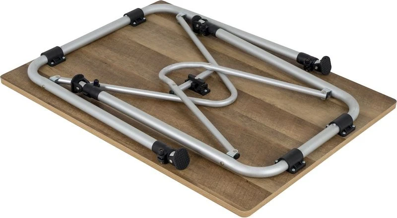 Bo-Camp Feather 80 X 60 Cm Campingtafel - Bruin 4 Bo-Camp Feather 80 X 60 Cm Campingtafel - Bruin - Afbeelding 2