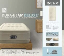Intex Ultra Plush Luchtbed - Eenpersoons - Ingebouwde Elektrische Pomp -Camping Verkoop 1663 1900 64426nd pkg 2023 300