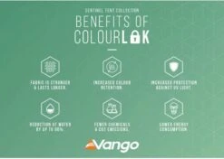 Vango Lismore 600XL Tunneltent - 5 Persoons - Groen -Camping Verkoop 1900 1783 lismore 600xl package 5