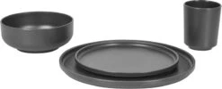 Bo-Camp Patom Melamine Serviesset - 16-delig - Antraciet -Camping Verkoop 486 1200 6181462 03