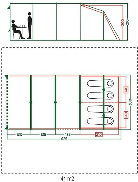 Coleman Meadowood 4L Tunneltent - 4 Persoons 5 Coleman Meadowood 4L Tunneltent - 4 Persoons - Afbeelding 3