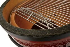 Kamado Joe Junior Barbecue -Camping Verkoop 800 1200 kamadojoejr grillgrateheatdeflectorstand3 cmyk