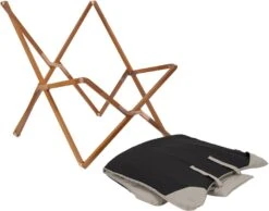 Bo-Camp Urban Outdoor Bloomsbury Vlinderstoel - Beige - L -Camping Verkoop 900 1148 1200354 06