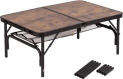 Bo-Camp Industrial Decatur 90 X 60 Campingtafel - Zwart/houtlook -Camping Verkoop 900 1186 1404200 03