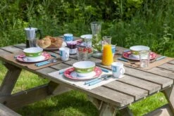 Bo-Camp Happy Camp Melamine Serviesset - 12-delig -Camping Verkoop 900 1350 6181380 07