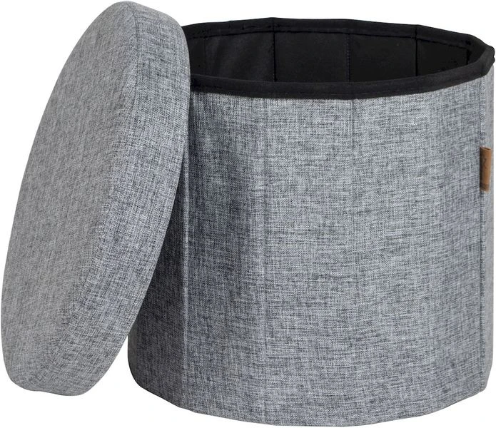 Bo-Camp Urban Outdoor Ottoman Bromley Poef - Grijs 4 Bo-Camp Urban Outdoor Ottoman Bromley Poef - Grijs - Afbeelding 2
