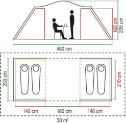 Coleman Spruce Falls 4 Vis-a-vis Tent - 4 Persoons 10 Coleman Spruce Falls 4 Vis-a-vis Tent - 4 Persoons -Camping Verkoop 900 917 spruce falls 7