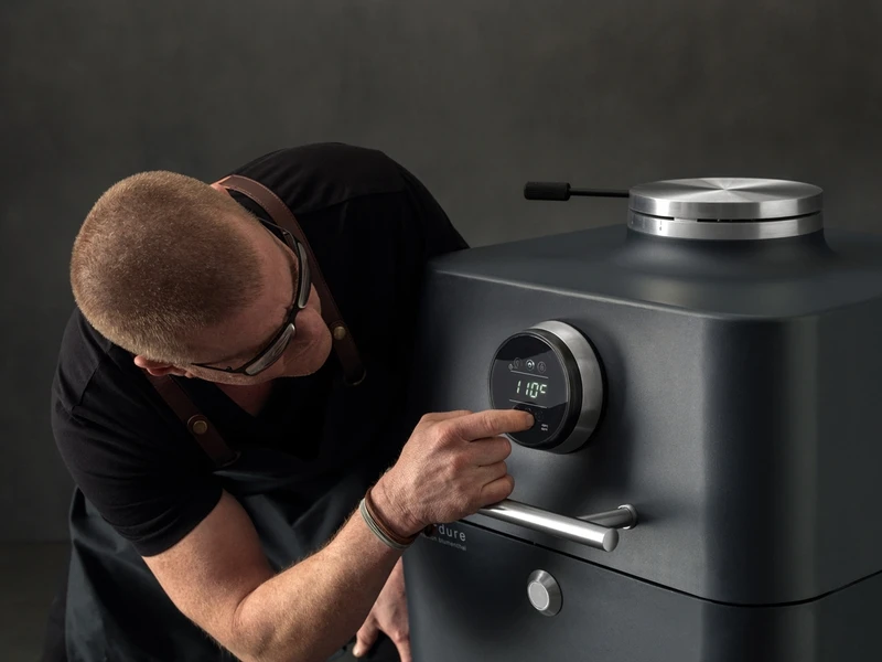 Everdure 4K Houtskool Barbecue Met Beschermhoes - Antraciet/blauw 6 Everdure 4K Houtskool Barbecue Met Beschermhoes - Antraciet/blauw - Afbeelding 4