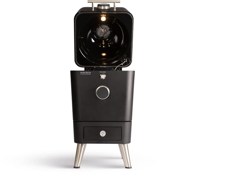 Everdure 4K Houtskool Barbecue Met Beschermhoes - Mat Zwart 6 Everdure 4K Houtskool Barbecue Met Beschermhoes - Mat Zwart - Afbeelding 4