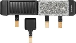 Bestron Raclette/Steengrill - 4 Personen -Camping Verkoop bestron raclettesteengrill 4 personen 12