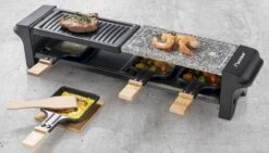 Bestron Raclette/Steengrill - 4 Personen -Camping Verkoop bestron raclettesteengrill 4 personen 13