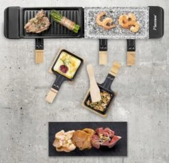 Bestron Raclette/Steengrill - 4 Personen -Camping Verkoop bestron raclettesteengrill 4 personen 3