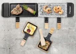 Bestron Raclette/Steengrill - 4 Personen -Camping Verkoop bestron raclettesteengrill 4 personen 6