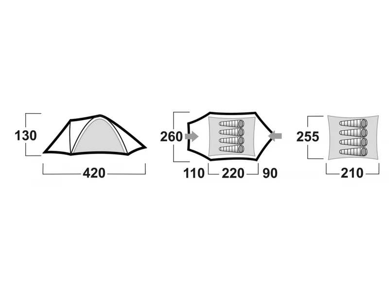Husky Bizon Koepeltent - 4+ Persoons 13 Husky Bizon Koepeltent - 4+ Persoons - Afbeelding 11