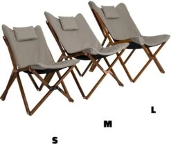 Bo-Camp Urban Outdoor Bloomsbury Vlinderstoel - Beige - M -Camping Verkoop bo camp bloomsburry relaxstoel m beige 3 1