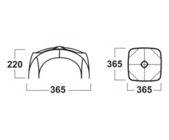 Husky Broof L Partytent -Camping Verkoop broofl afmetingen
