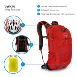 Osprey Syncro Daypack -12 Liter - Zwart -Camping Verkoop osprey syncro features 8